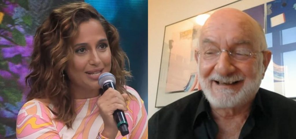 Camila Pitanga e Silvio De Abreu estiveram no Faustão na Band