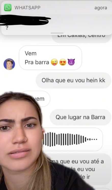 Print de tela mostrando o vídeo de Thalita Brandão sobre David Brazil (Reprodução: TikTok Thalita Brandão)