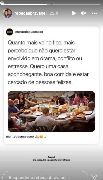 De acordo com Rebeca Abravanel, seu maior desejo é ver família bem (Reprodução)