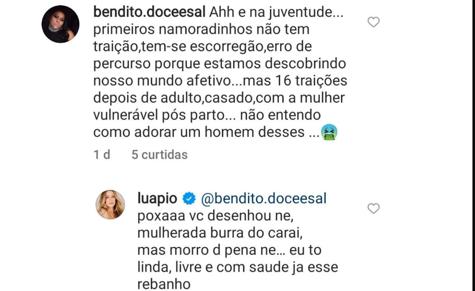 Luana Piovani voltou a atacar Maíra Cardi (Foto: instagram) 