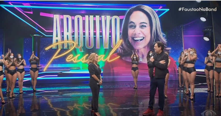 Cissa Guimarães esteve no programa Faustão na Band na última semana