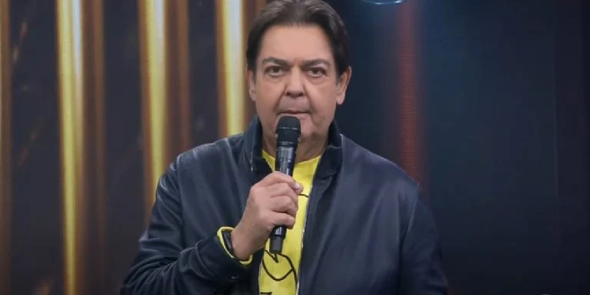 Faustão sob comando do seu programa na Band (Foto: Divulgação)