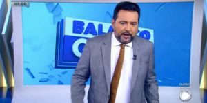 Geraldo Luís no comando do Balanço Geral: Edição de Sábado (Foto: Divulgação)