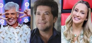 Lulu Santos, Claudia Leitte e Daniel foram tirados das cadeiras do The Voice recentemente- Foto: Montagem/Globo