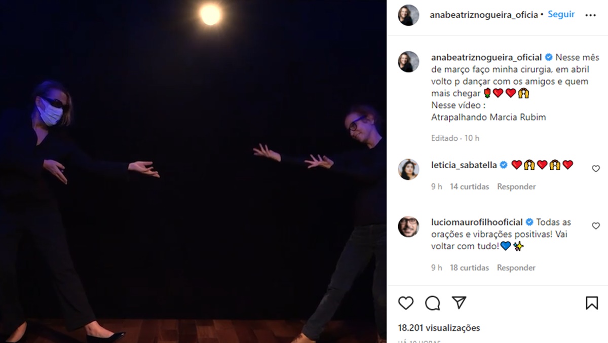 Atriz de "Um Lugar ao Sol" dança em vídeo com amiga e faz anuncio sobre câncer (Reprodução/ Instagram)