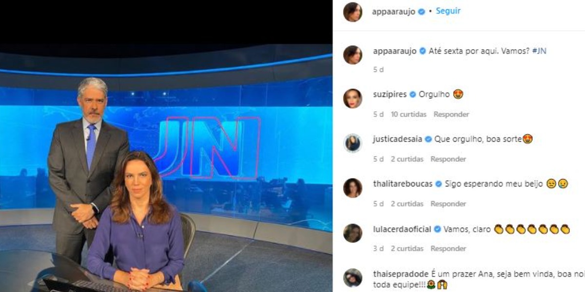 Ana Paula Araújo recebeu recado de Thalita Rebouças (Foto: Reprodução/Instagram)