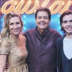 Anne Lottermann, Faustão e João Guilherme são as atuais estrelas da emissora e estrearam nova temporada de programa (Foto: Divulgação / Band)