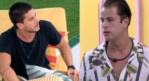 Arthur e Gustavo discutem feito no BBB22 (Foto: Reprodução / Globoplay / Montagem TV Foco)