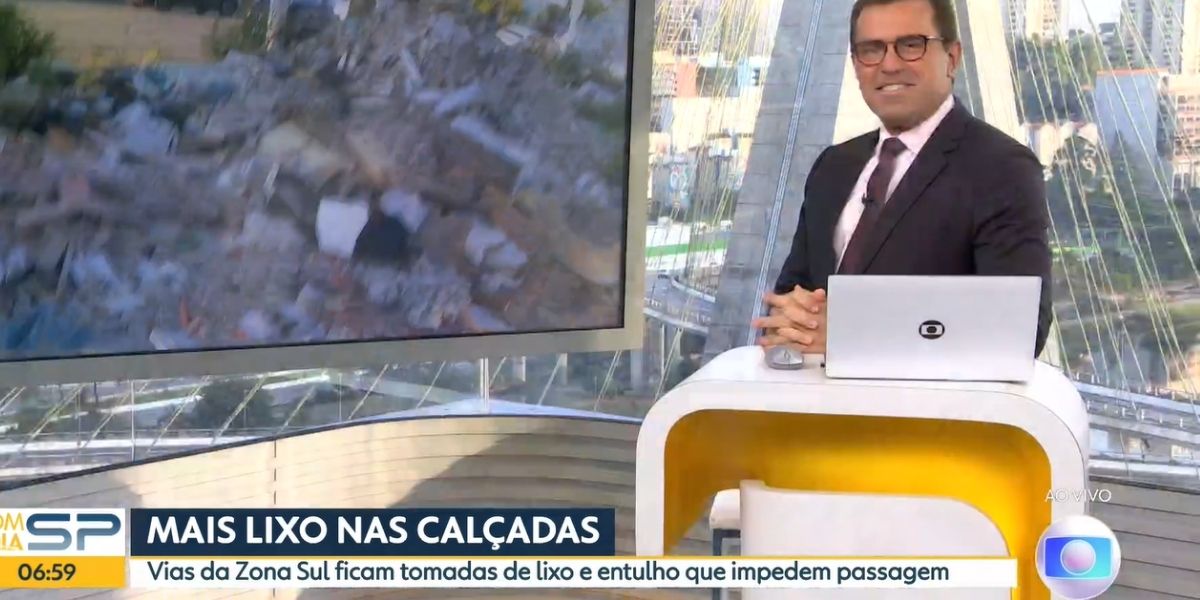 "Esse lixo", Rodrigo Bocardi explode com o que ouve de repórter na Globo: "Crie vergonha na cara"