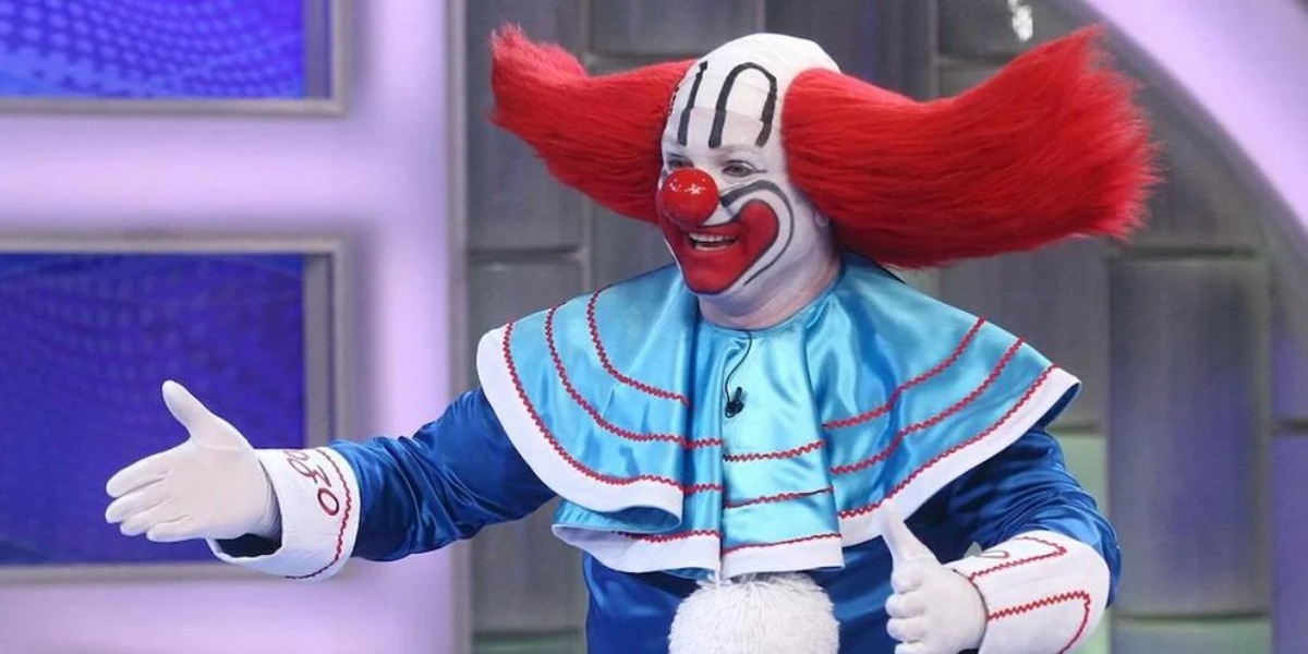 Bozo no "Programa Silvio Santos" (Foto: Reprodução/SBT)