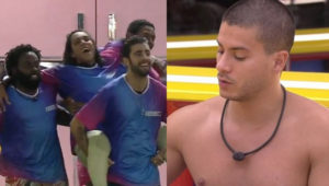 BBB22: Arthur Aguiar se revolta após brothers 'entregarem' liderança para Lina (Foto: Reprodução / Globoplay)