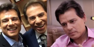 Celso Portiolli e Silvio Santos (Foto: Reprodução)