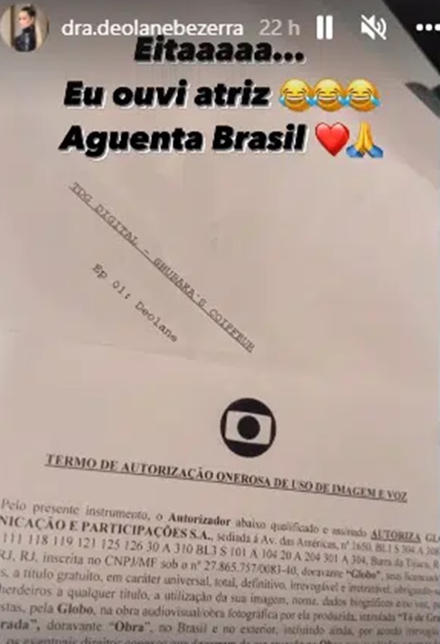 O contrato de Deolane Bezerra com a Globo