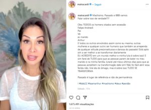 Maíra Cardi fez um desabafo citando Arthur Aguiar (Foto: Reprodução / Instagram)