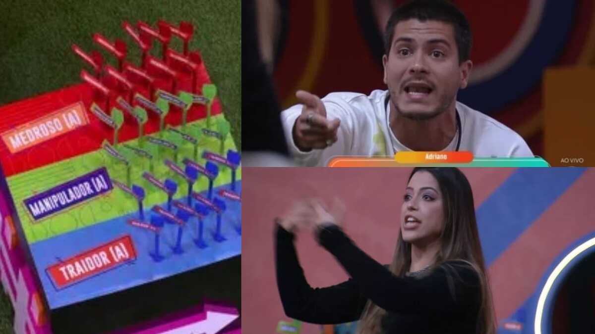 BBB22: Arthur Aguiar e Laís brigam feio no Jogo da Discórdia (Foto: Reprodução/Montagem)