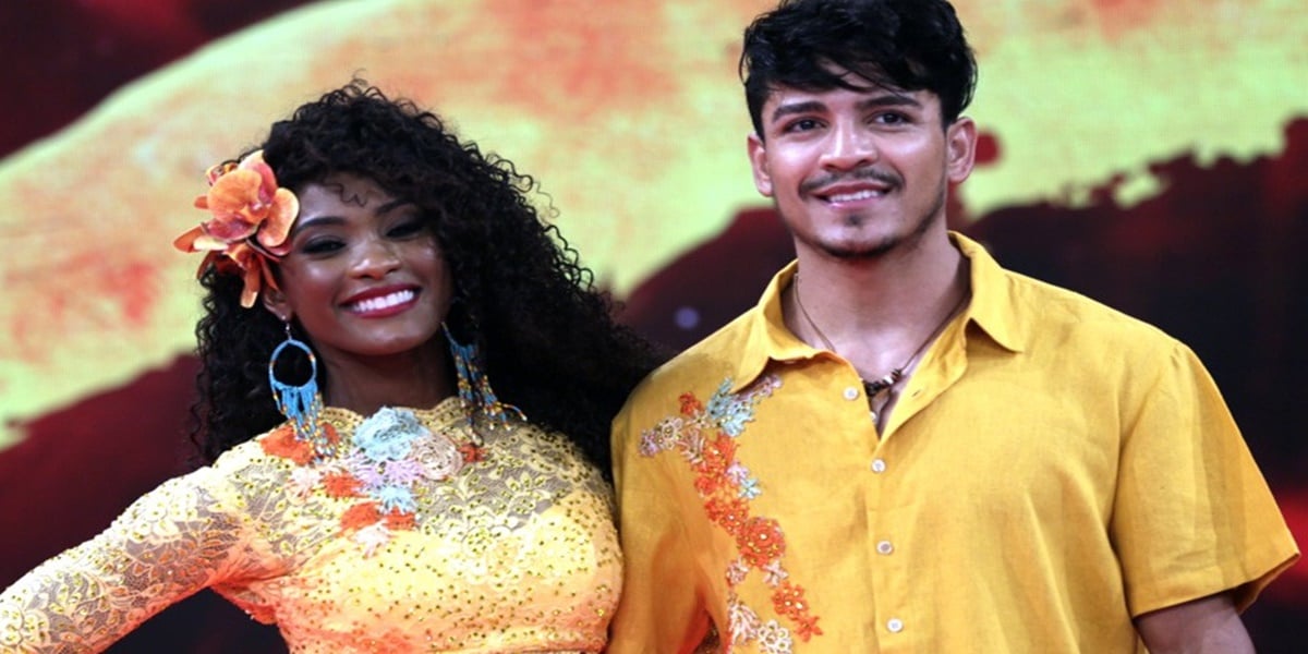 Elias e Erika na 'Dança dos Famosos' em 2018 (Foto: reprodução) 