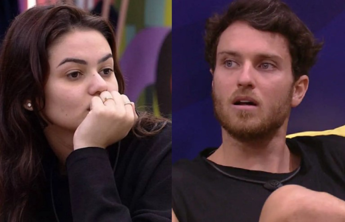 Lucas Bissoli e Eslovênia Marques estão no Monstro do BBB22 (Foto: Reprodução / Globoplay)