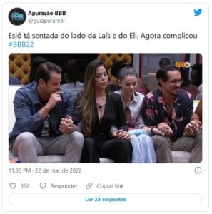 Internautas não perdoaram fama de Eslovênia do BBB22 (Foto: Reprodução / Twitter)