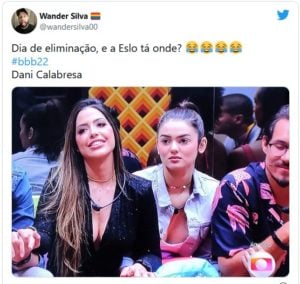 Web não perdoa fama de Eslovênia do BBB22 (Foto: Reprodução / Twitter)