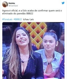 Internautas não perdoaram fama de Eslovênia do BBB22 (Foto: Reprodução / Twitter)