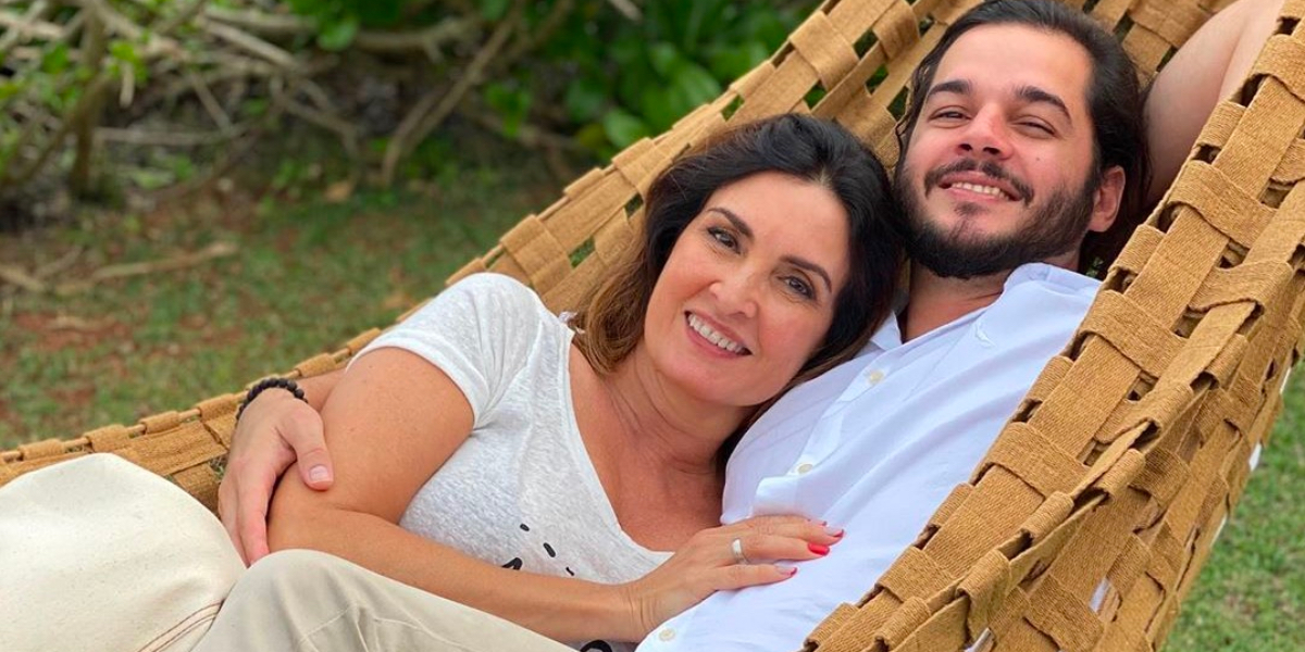 Fátima Bernardes ao lado de Túlio Gadêlha (Foto: Reprodução)