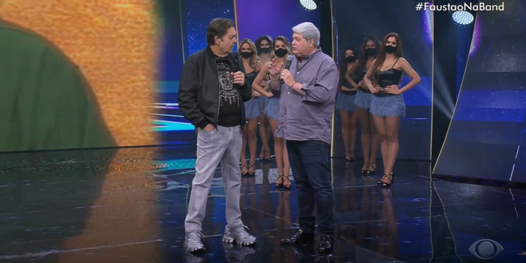 Amigos há mais de 50 anos, Faustão e Datena trocaram declarações (Foto: Reprodução / Band)