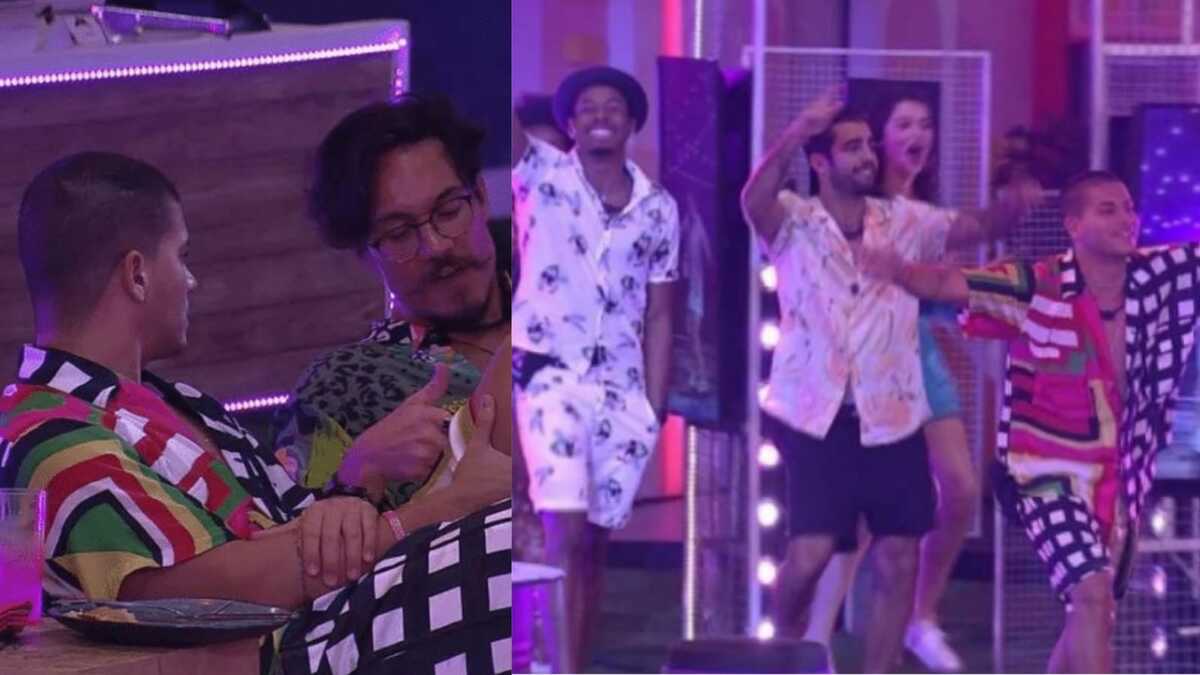 BBB22: Brothers curtem a Festa do Líder Arthur Aguiar (Foto: Reprodução/Montagem)