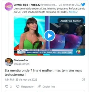 Opinião de apresentadora dividiu opiniões na web (Foto: Reprodução / Twitter)