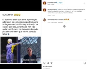 Perfil do Instagram dá sugestão e Boninho acata sobre paredão falso no BBB22 (Foto: Reprodução / Instagram)