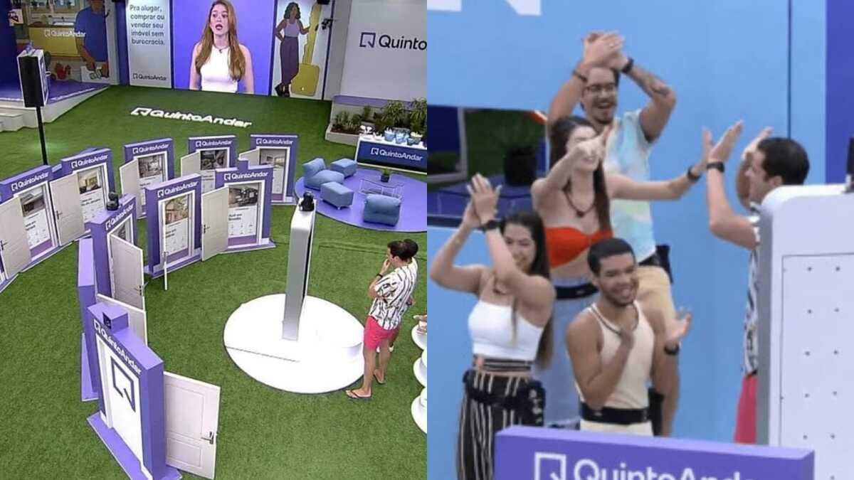 BBB22: Brother participam de gincana de patrocinadora sob o comando de Ana Clara (Foto: Reprodução/Montagem)