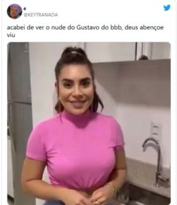 Web fica em polvorosa com nudes de Gustavo do BBB22 (Foto: Reprodução / Twitter)