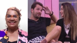 BBB22: Sandra, mãe do Gustavo, ficou triste com a saída de Laís (Foto: Reprodução/Montagem)