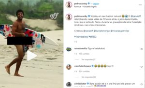 Pedro Scooby do BBB22 surgiu em vídeo sem roupa em sua rede social (Foto: Reprodução / Instagram)