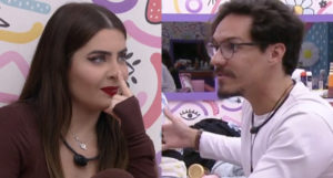 Jade Picon no BBB22; confrontou Eliezer Netto após descobrir mentira (Foto: Reprodução / Globoplay / Montagem TV Foco)