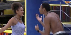 Jessi e Paulo André protagonizam primeira treta do BBB22 (Foto: Reprodução)