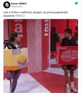 Web reage ao bate papo de Arthur e Laís na Prova do Líder do BBB22