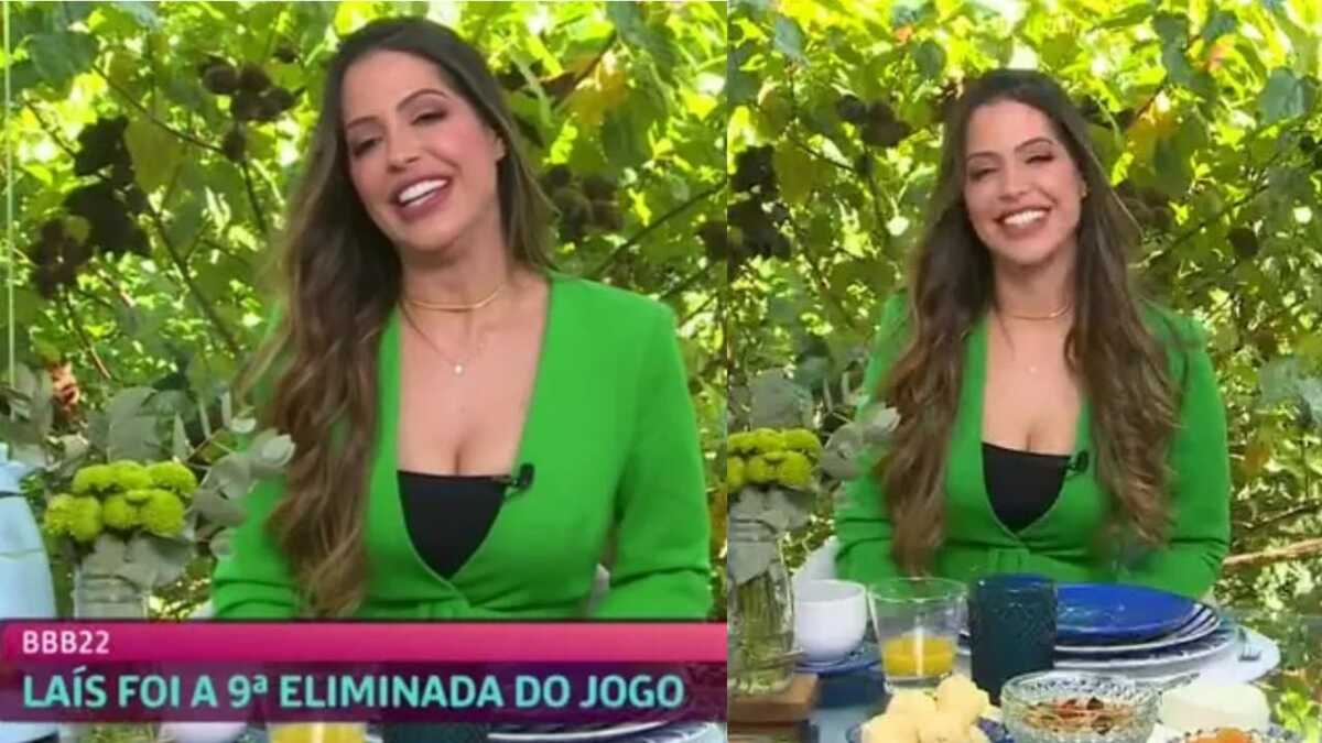 BBB22: Laís abriu o jogo no Mais Você (Foto: Reprodução/Montagem)