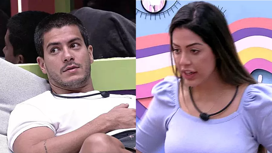 Laís e Arthur Aguiar voltaram a surpreender no BBB22 (Foto: Reprodução)