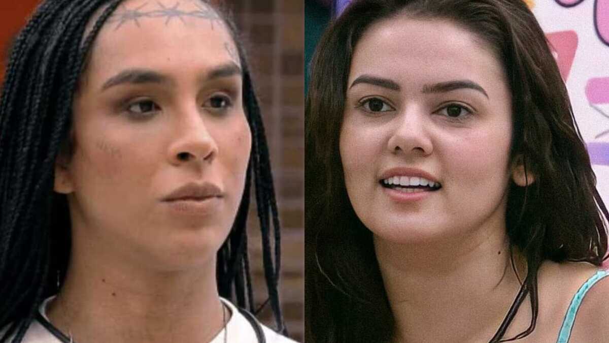 BBB22: Eslovênia mira em Linn da Quebrada (Foto: Reprodução/Montagem)