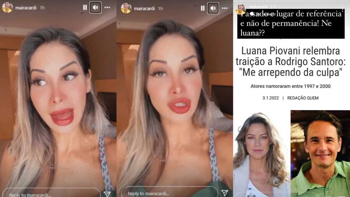 Maíra Cardi rebate falas de Luana Piovani (Foto: Reprodução/Montagem)