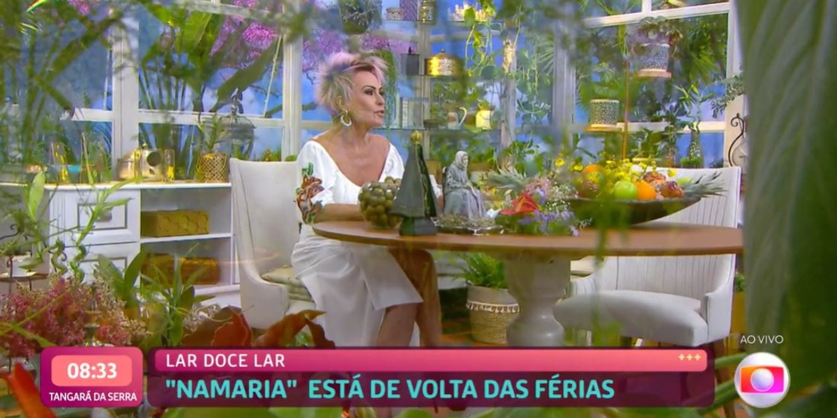 Ana Maria Braga voltou das férias do "Mais Você" (Foto: Reprodução/TV Globo)