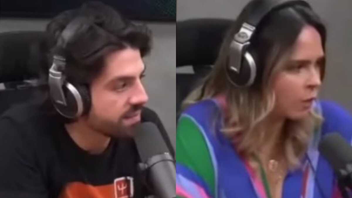 Matheus Baldi e Ana Paula Renault, apresentadores do 4talkcast (Foto: Reprodução/Montagem/Youtube)