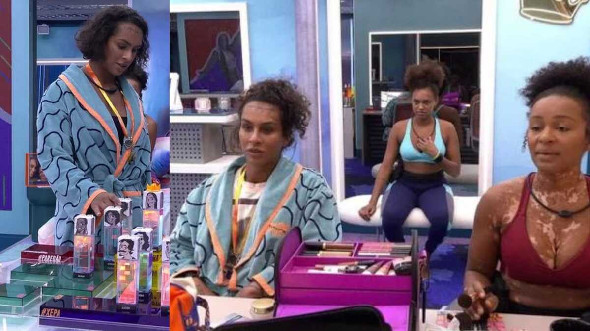 BBB22: Linn da Quebrada conversa sobre jogo com Natália e Jessilane (Foto: Reprodução/Montagem)