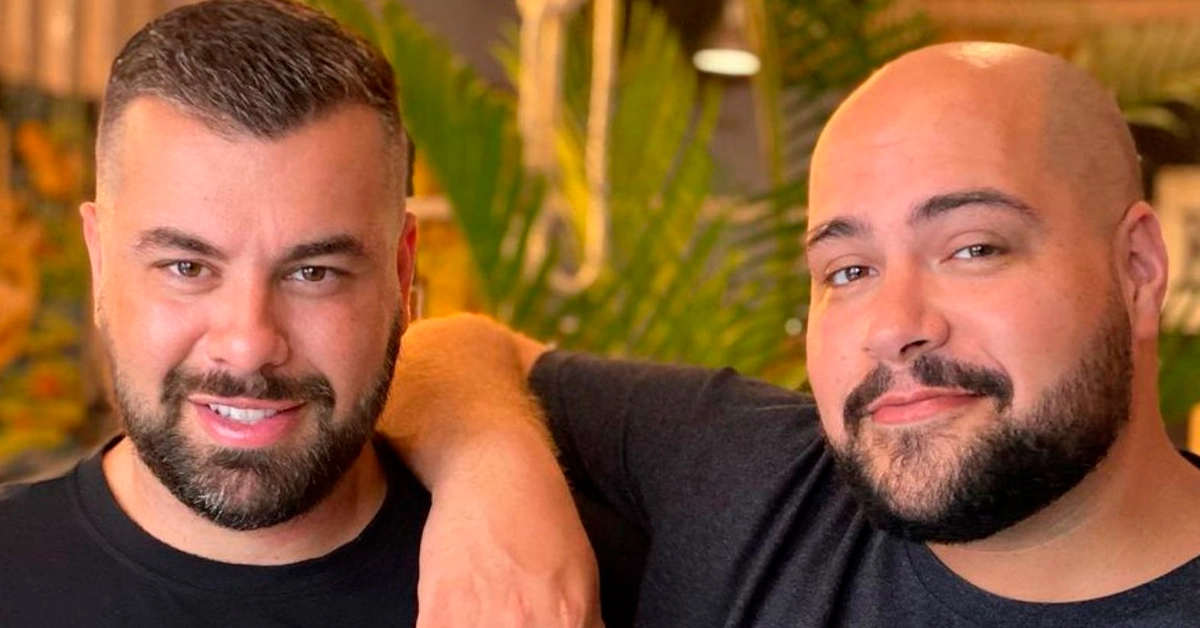 Tiago Abravanel e o marido, Fernando Poli (Foto: Reprodução)