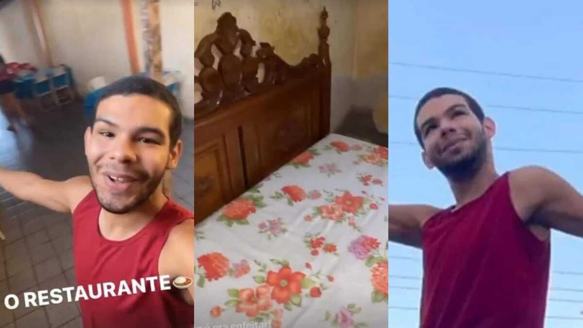 BBB22: Vyni mostrou sua casa aos fãs (Foto: Reprodução/Montagem)