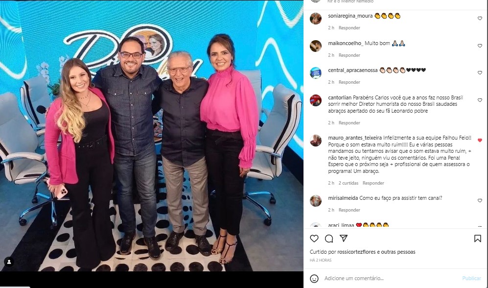 Carlos Alberto de Nóbrega falou sobre seu novo programa nas redes sociais