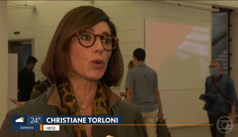 Christiane Torloni foi entrevistada no SP1, da Globo