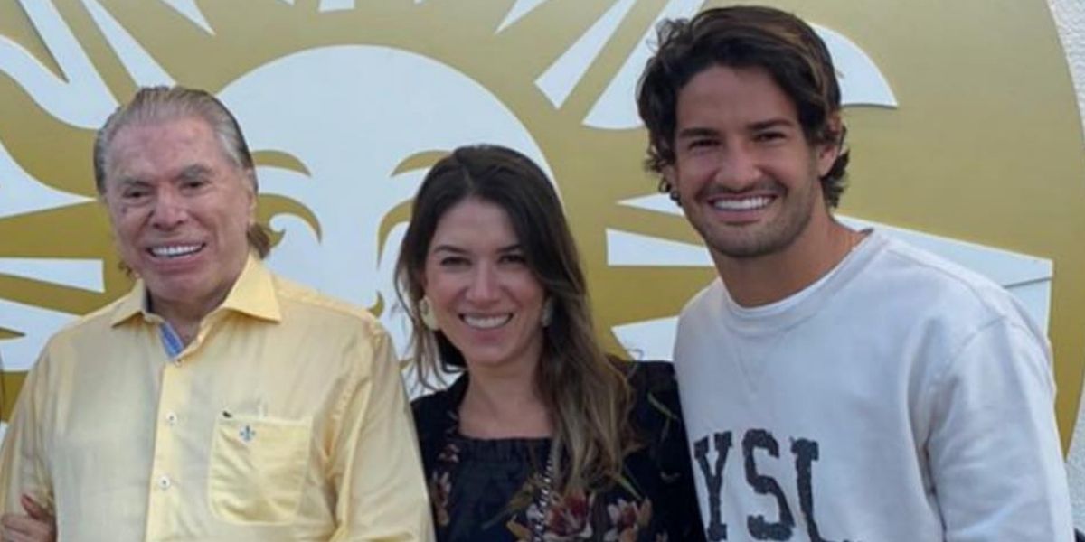 Silvio Santos, Rebeca Abravanel e Alexandre Pato