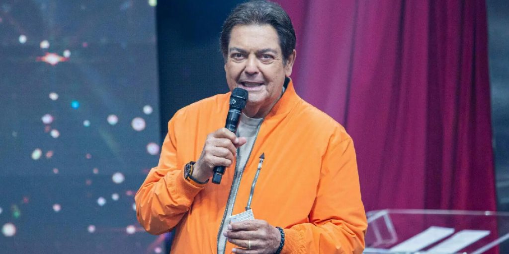 Faustão sob comando de seu programa na Band (Foto: Divulgação)