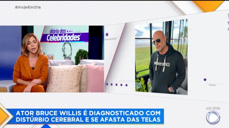 Hoje em Dia repercurtiu a aposentadoria forçada de Bruce Willis